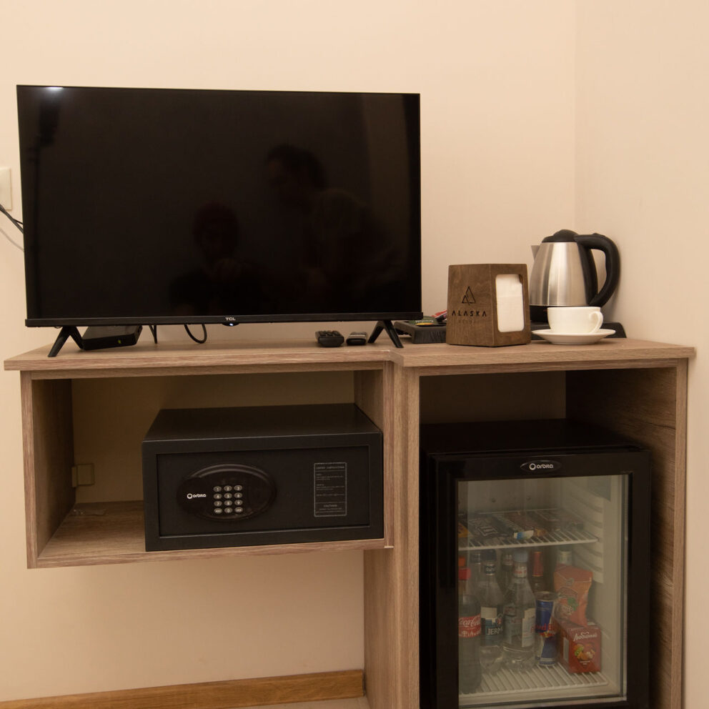 Minibar and tv